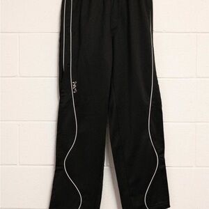Perks and Mini Black Joggers with White Piping